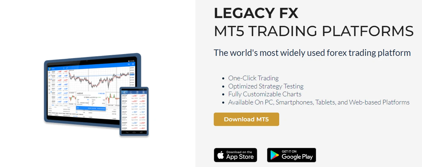 Торговые платформы мошенника Legacy FX