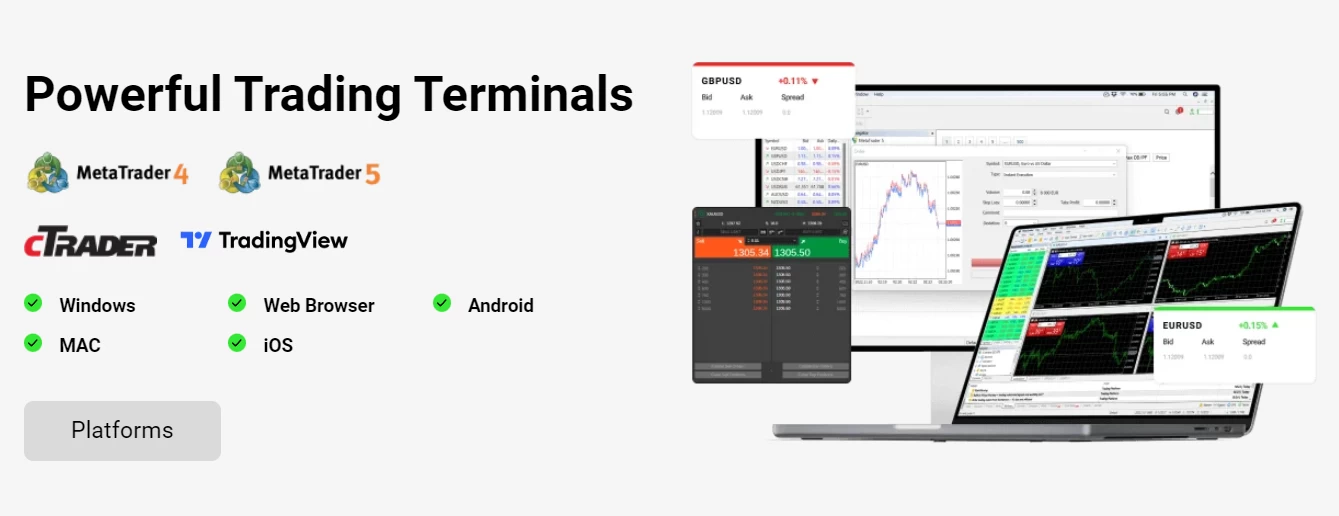 Торговый терминал брокера IC Markets